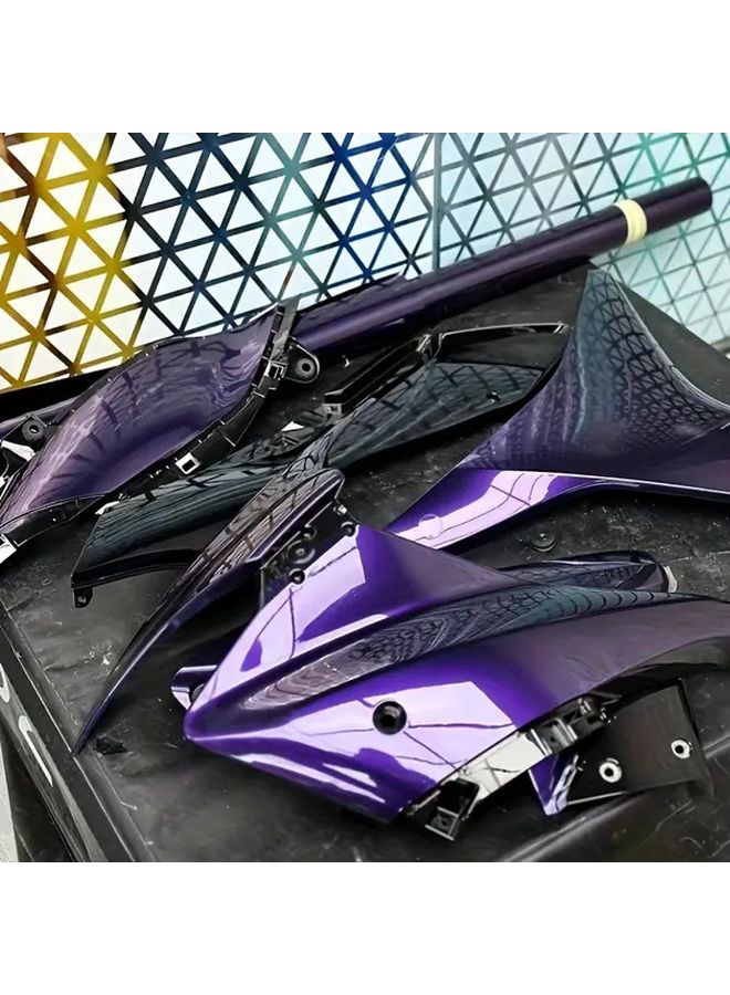 Purple Vinyl Wrap 11.81x39.37 Inch for Cars Motorcycles Durable PVC Easy Apply Weather Resistant - Image 4